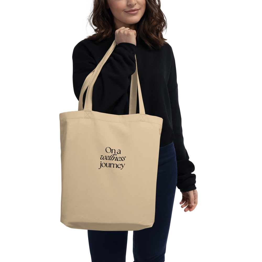 On a wellness journey tote bordado